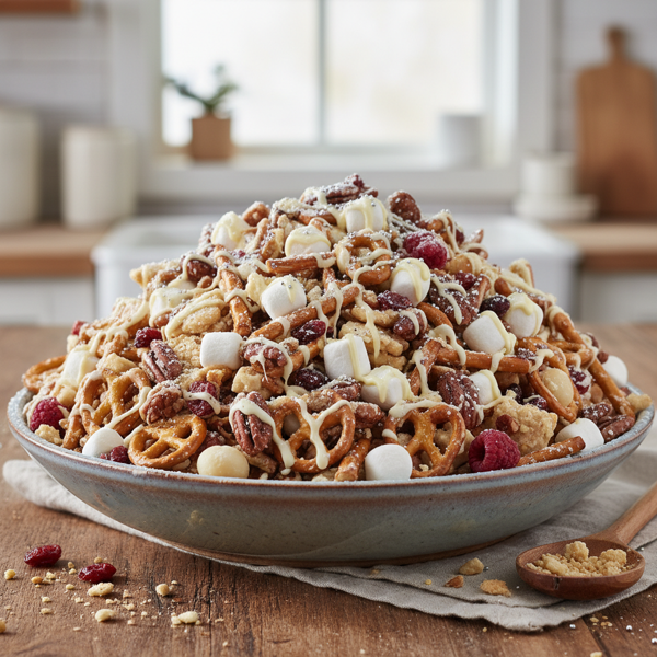 Decadent White Chocolate Snack Mix Extravaganza recipe