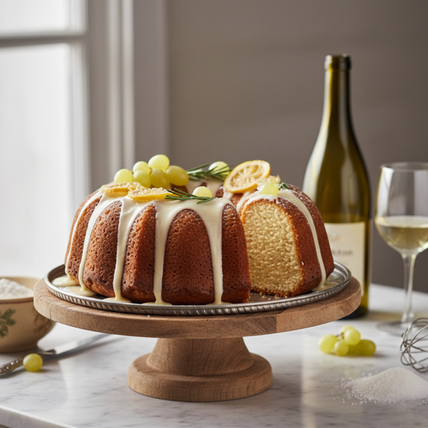 Decadent White Wine Bundt Cake recipe