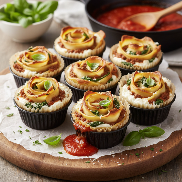 Deconstructed Lasagna Cupcakes recipe