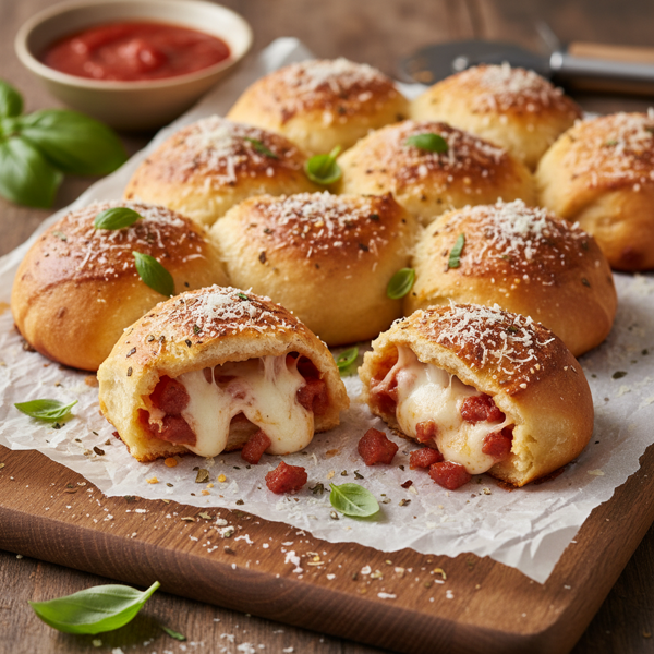 Delectable Homemade Pizza Rolls recipe
