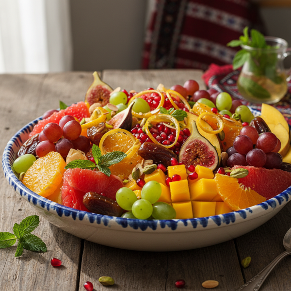 Delectable Israeli Citrus & Fruit Medley recipe
