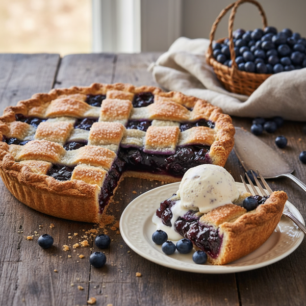 Delectable Maine Wild Blueberry Pie recipe