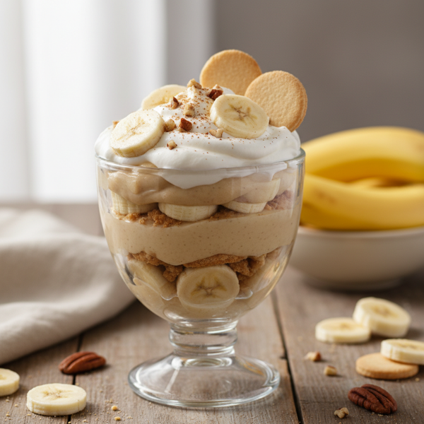 Delectable No-Sugar Banana Pudding recipe