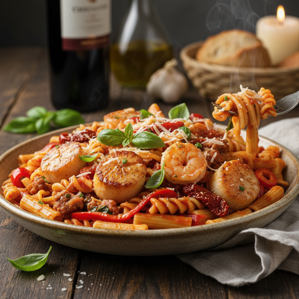 Delectable Rosso Pasta Medley recipe