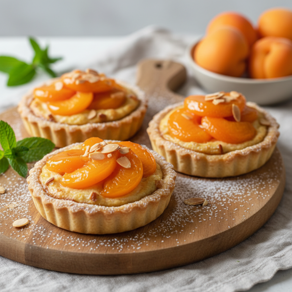 Delicate Apricot Frangipane Tartlets with Glaze recipe