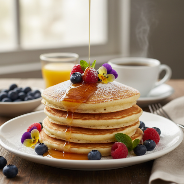Delicate Breakfast Pancakes recipe