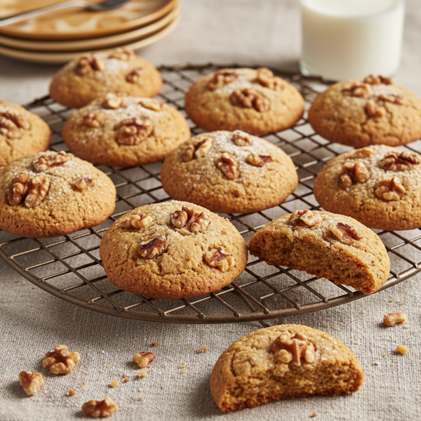 Delicate Brown Sugar Walnut Bliss Cookies recipe