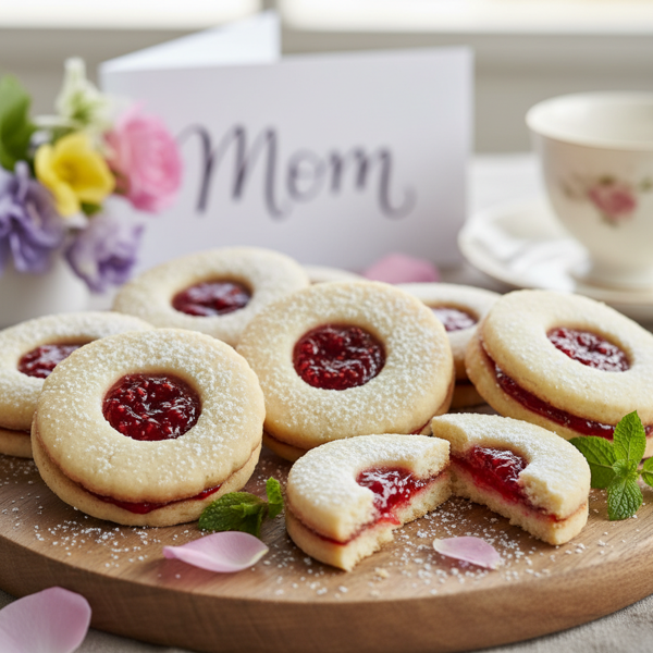 Delicate Mother's Day Jam-Filled Cookies recipe