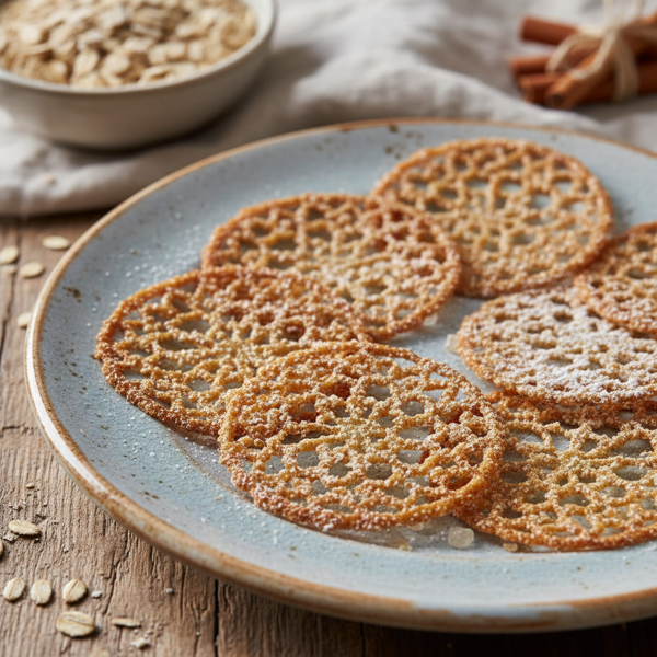 Delicate Oat Lace Cookies recipe