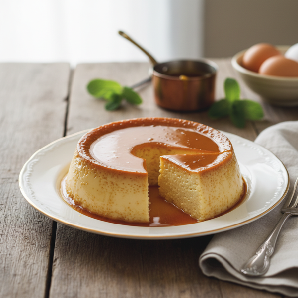 Delicate Portuguese Flan (Creme Caramel) recipe