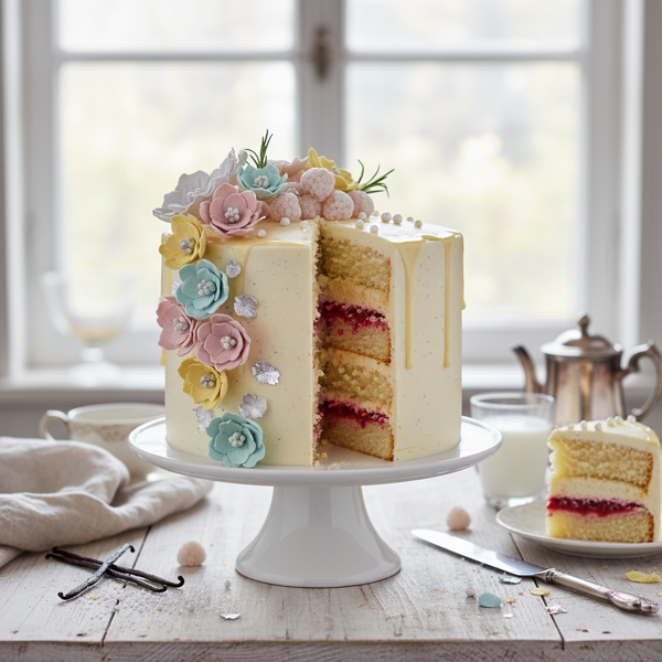 Delicate Vanilla Bliss Cake recipe