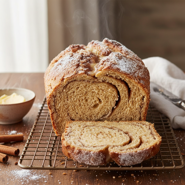 Delicious Amish Cinnamon Sourdough Bread recipe