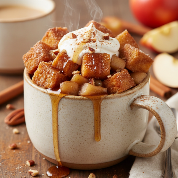 Delicious Apple Cinnamon French Toast Mug recipe