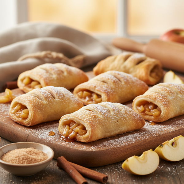 Delicious Apple Cinnamon Puff Pastry Turnovers recipe