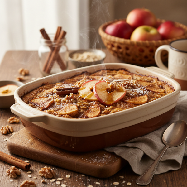 Delicious Baked Apple Cinnamon Oatmeal recipe