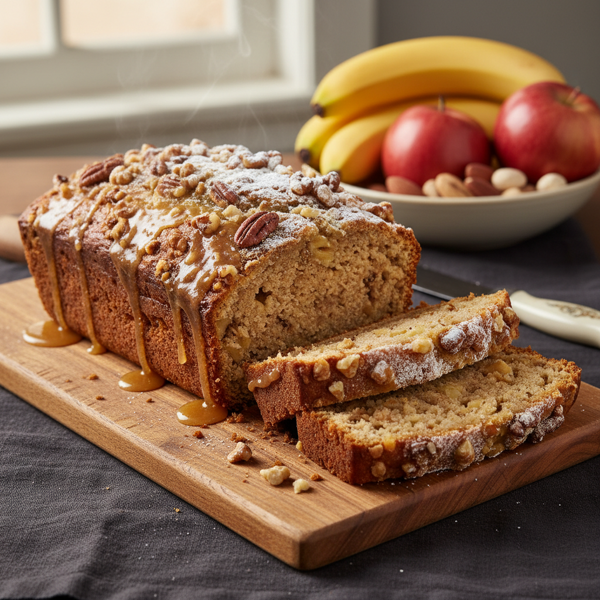 Delicious Banana-Apple Nut Bread recipe