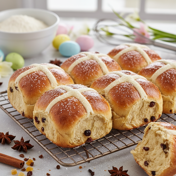 Delicious Bisquick Hot Cross Buns recipe
