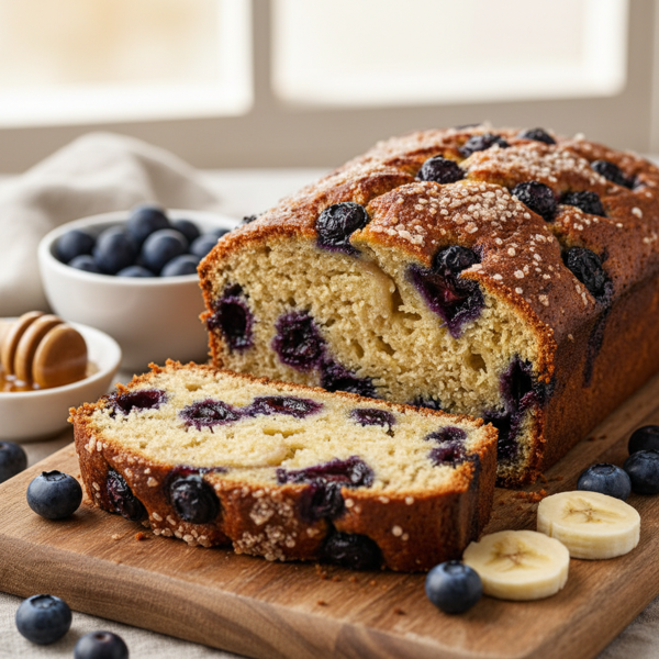 Delicious Blueberry Banana Bread recipe