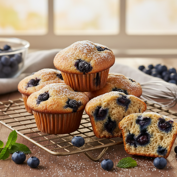 Delicious Blueberry Bliss Muffins recipe