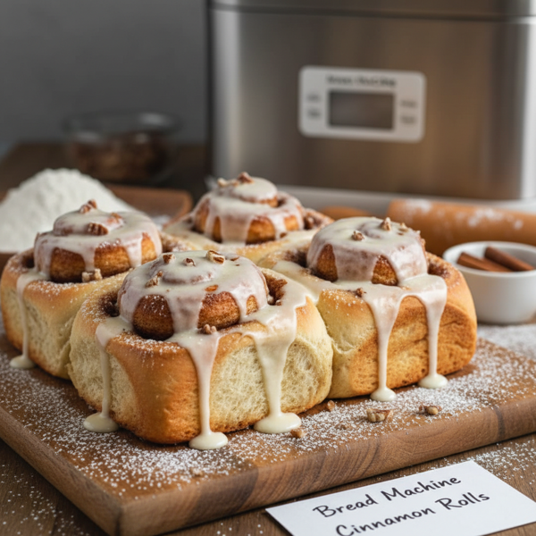 Delicious Bread Machine Cinnamon Rolls recipe
