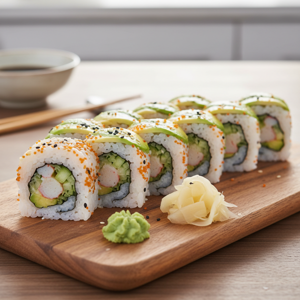 Delicious California Roll Sushi recipe