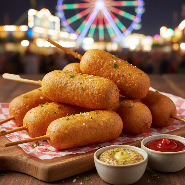 Delicious Carnival-Style Corn Dogs recipe