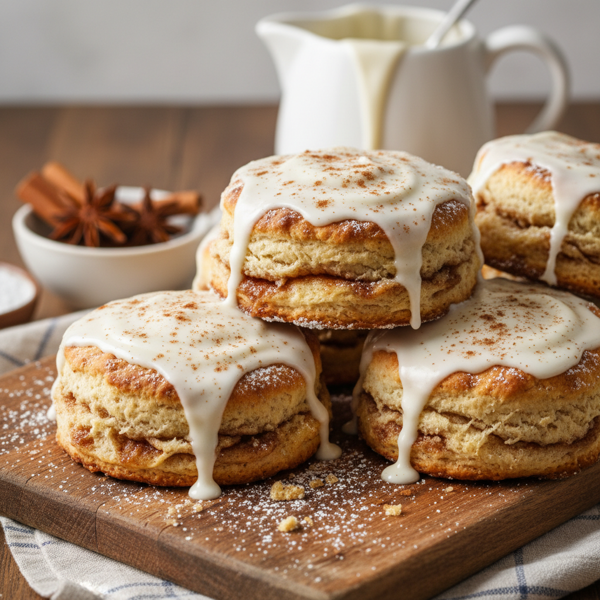 Delicious Cinnamon Cream Biscuits recipe