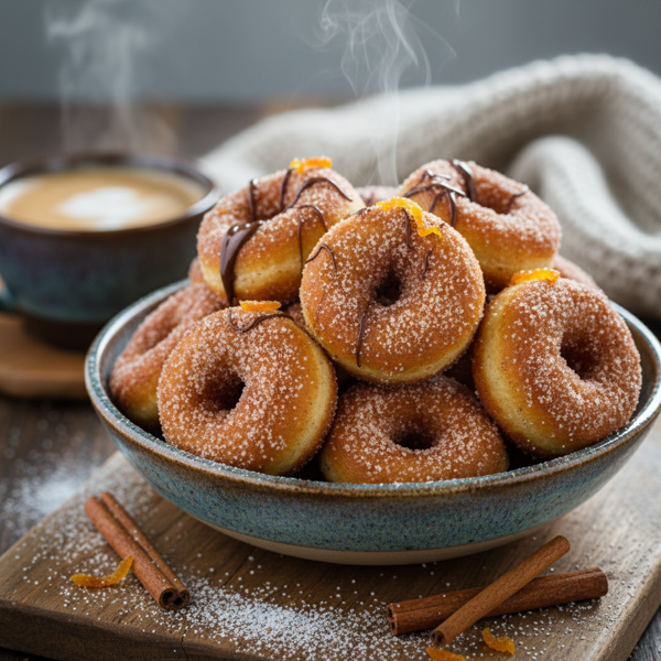 Delicious Cinnamon Spice Doughnut Holes recipe