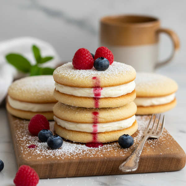 Delicious Cream Cheese Layered Sugar Cookies recipe