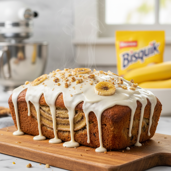 Delicious Creamy Banana Bread with Bisquick recipe