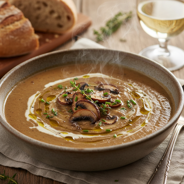 Delicious Creamy Mushroom Soup recipe