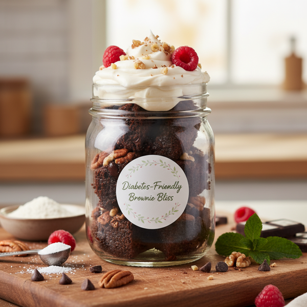 Delicious Diabetes-Friendly Brownies in a Jar recipe