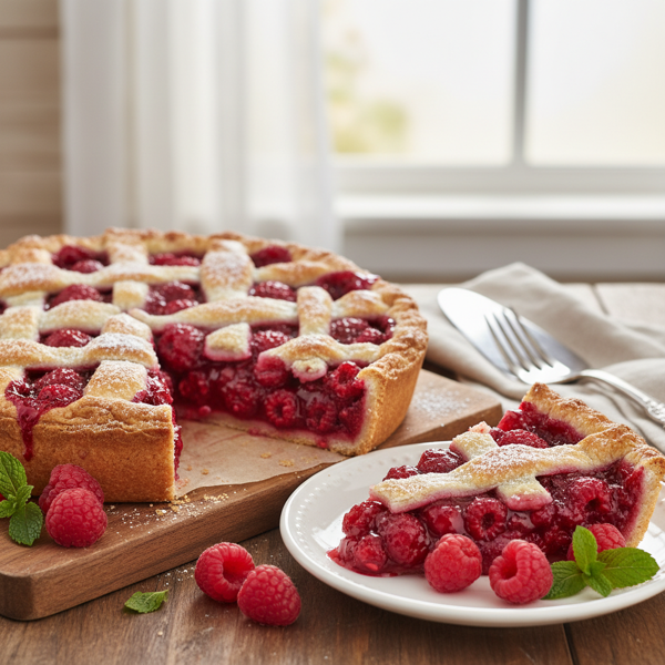 Delicious Fresh Raspberry Pie recipe