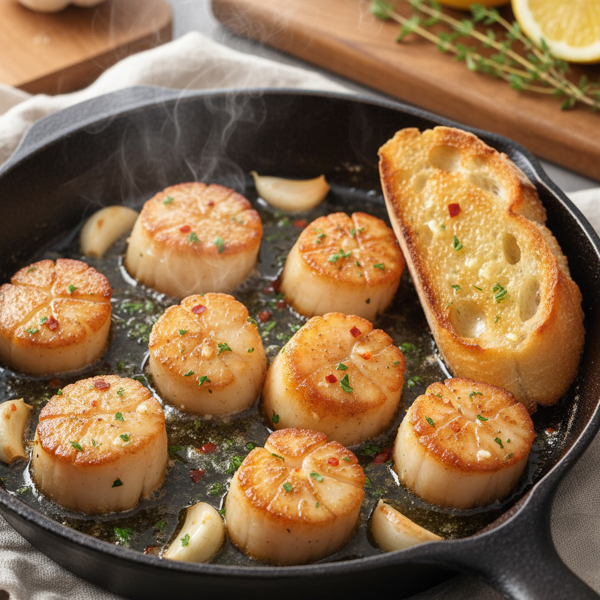 Delicious Garlic Butter Scallops recipe