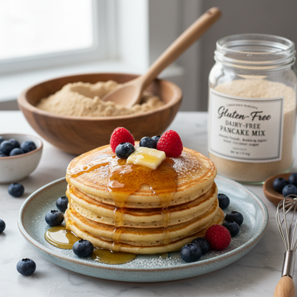 Delicious Gluten-Free Dairy-Free Pancake Mix recipe