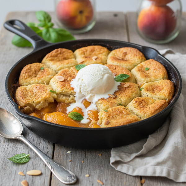 Delicious Gluten-Free Vegan Peach Cobbler recipe