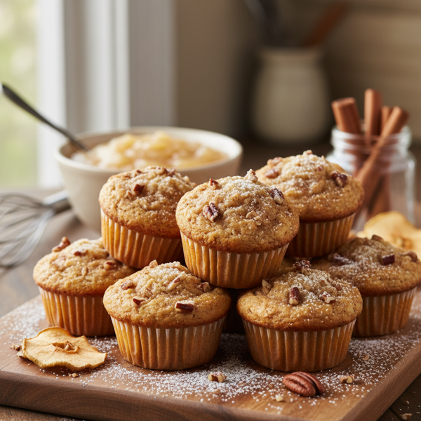 Delicious Gluten-Free and Dairy-Free Applesauce Muffins recipe