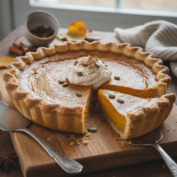 Delicious Homemade Pumpkin Pie recipe