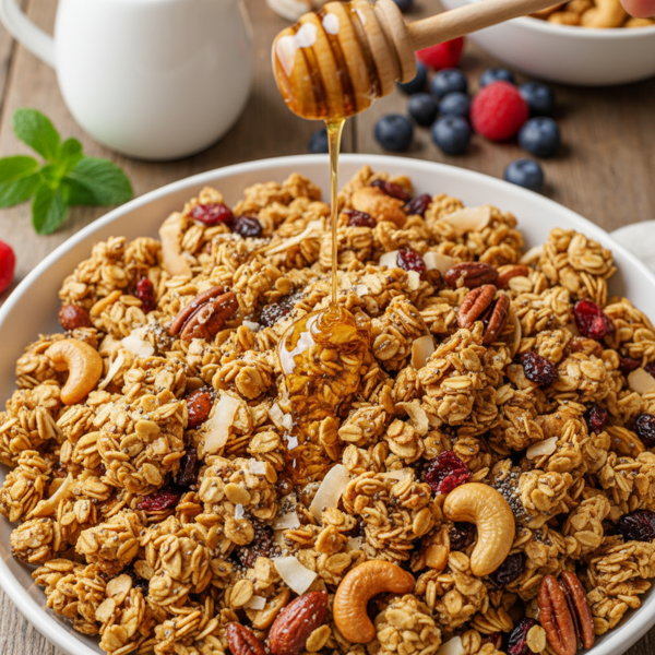 Delicious Honey Crunch Granola recipe