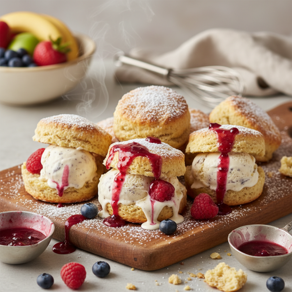 Delicious Ice Cream Scones recipe