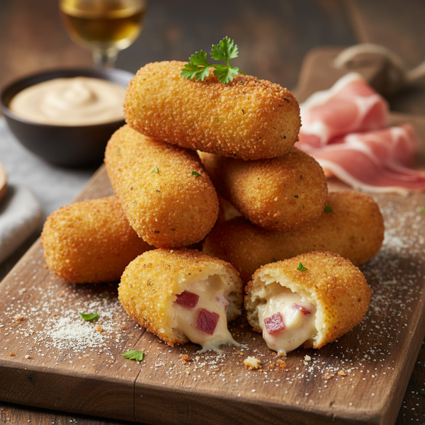 Delicious Jamón Serrano Croquettes recipe