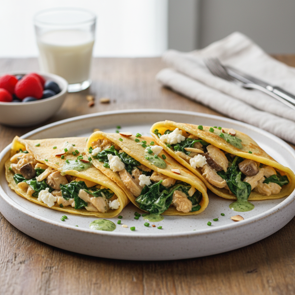 Delicious Low-Carb Crepes with Enhanced Fillings recipe