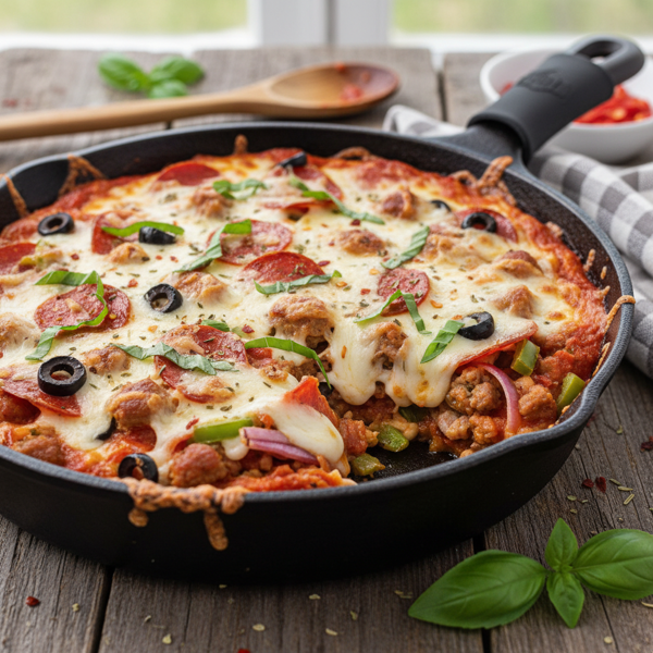 Delicious Low-Carb Pizza Bake recipe