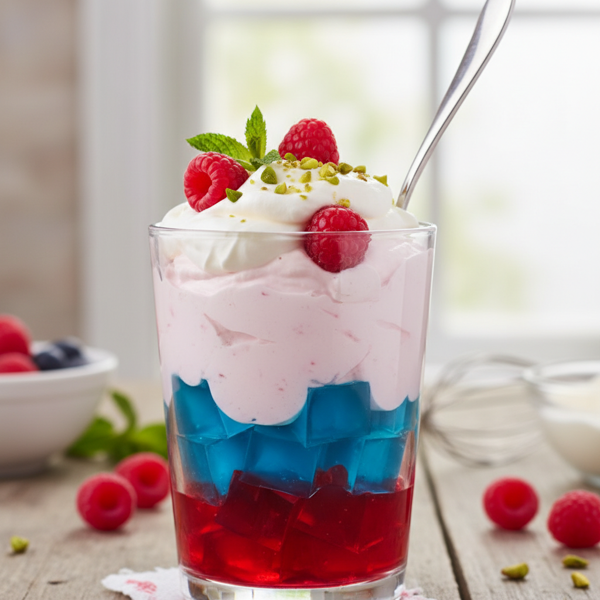 Delicious Low Carb Jello Whip Parfait recipe