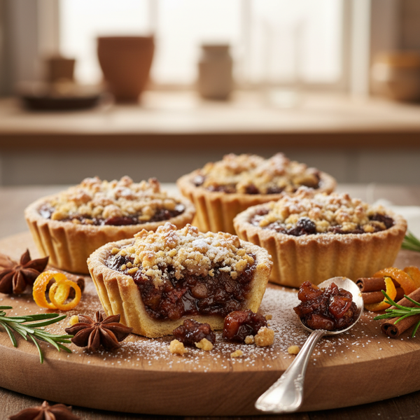 Delicious Mincemeat Crumble Tarts recipe
