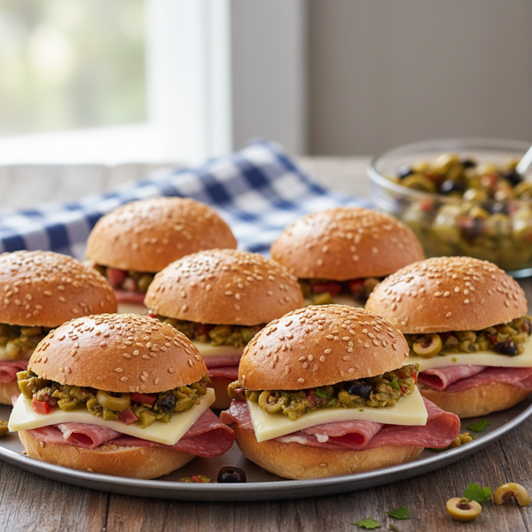 Delicious Mini Muffulettas recipe