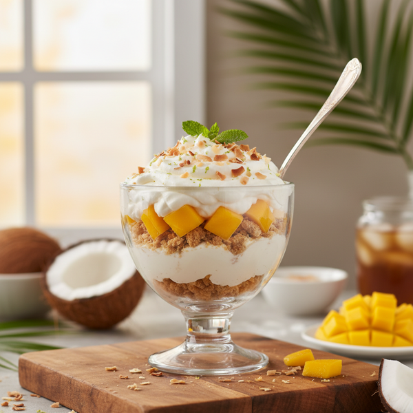 Delicious No-Bake Coconut Cream Delight recipe