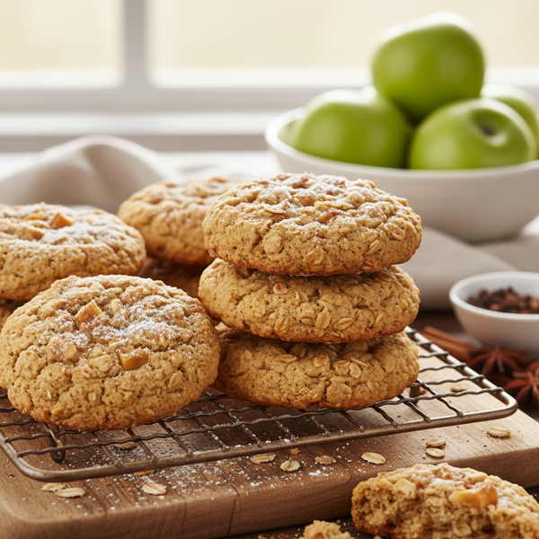 Delicious Oatmeal Apple Spice Cookies recipe