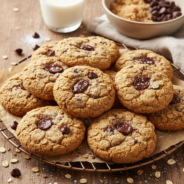 Delicious Oatmeal Chocolate Chip Cookies recipe