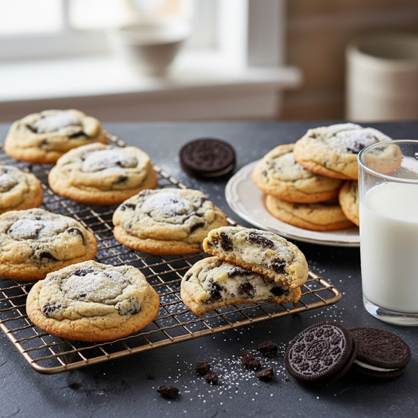 Delicious Oreo Cream Cheese Delight Cookies recipe